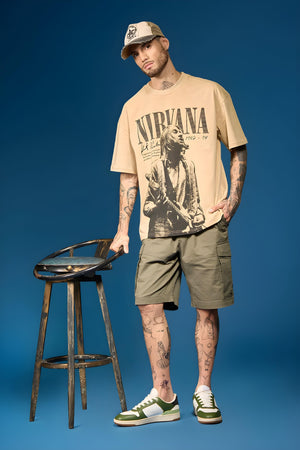 NIRVANA BEIGE T-SHIRT