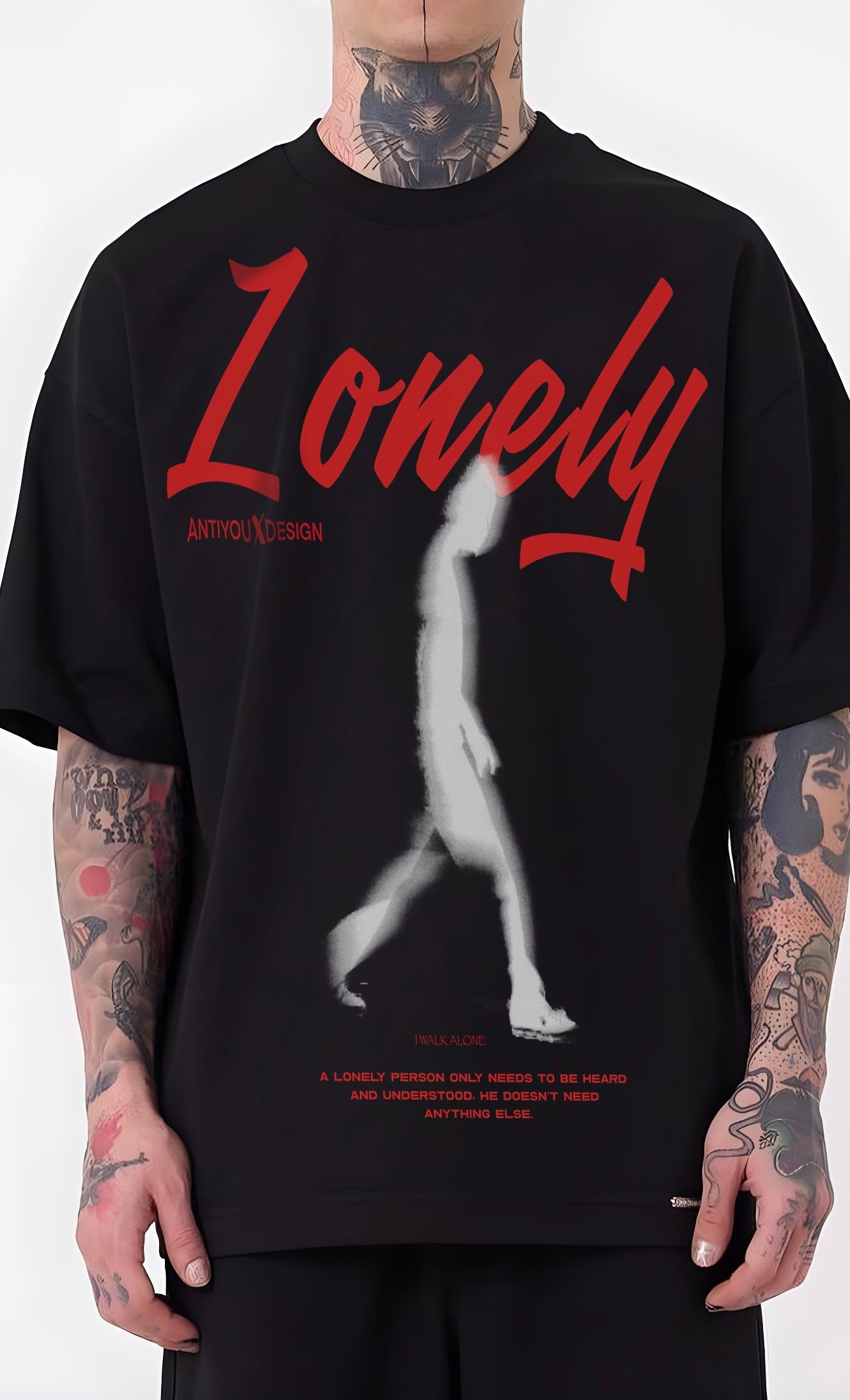 ALONE PRINTED TEE